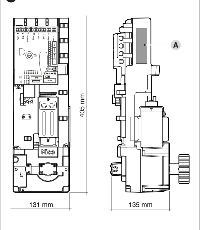 NKSL400 – méretek: 131 × 135 × 405 mm, valamint az oszlop belső tere NKSL400 – méretek: 131 × 135 × 405 mm, valamint az oszlop belső tere