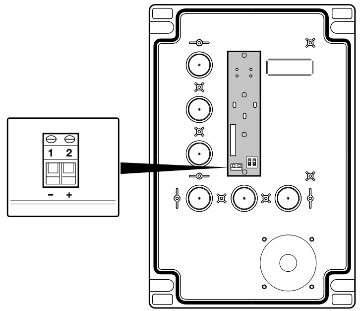 DPRO924: LIGHT 1 (−), 2 (+) a fedél gombpaneljén