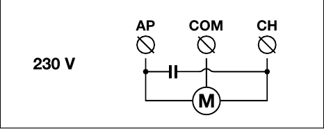 A NICE Toona TO5016P motor eredeti kapcsolási rajza