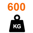 A kapu súlya legfeljebb 600 kg