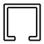 C-profil 70x70x4 mm
