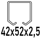 42x52x2,5 mm-es C-profilhoz