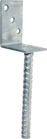 L alakú, 60 mm-es oszloptalp betonacéllal L alakú, 60 mm-es oszloptalp betonacéllal