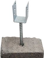 60 mm-es U alakú, betonacéllal ellátott rögzítőláb 60 mm-es U alakú, betonacéllal ellátott rögzítőláb