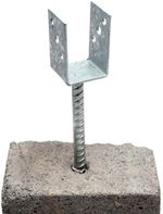 60 mm-es U alakú, betonacéllal ellátott rögzítőláb 60 mm-es U alakú, betonacéllal ellátott rögzítőláb