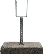 60 mm-es U alakú, betonacéllal ellátott rögzítőláb 60 mm-es U alakú, betonacéllal ellátott rögzítőláb