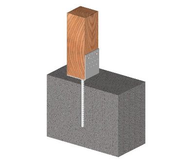 L alakú, 60 mm-es oszloptalp betonacéllal – felhasználási példa L alakú, 60 mm-es oszloptalp betonacéllal – felhasználási példa