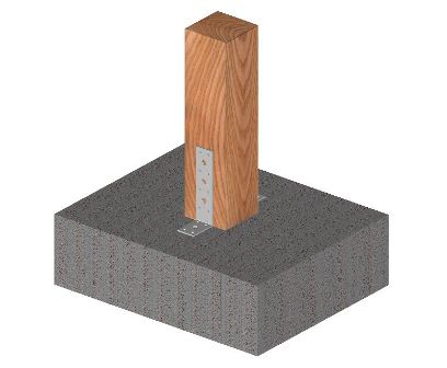 Példa 40 mm-es, merevítés nélküli, lyukacsos statikus sarokvas használatára Példa 40 mm-es, merevítés nélküli, lyukacsos statikus sarokvas használatára