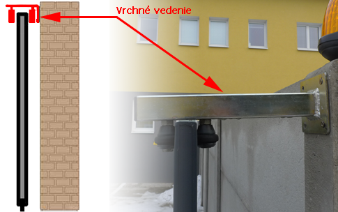 Felső vezetés két állítható görgővel